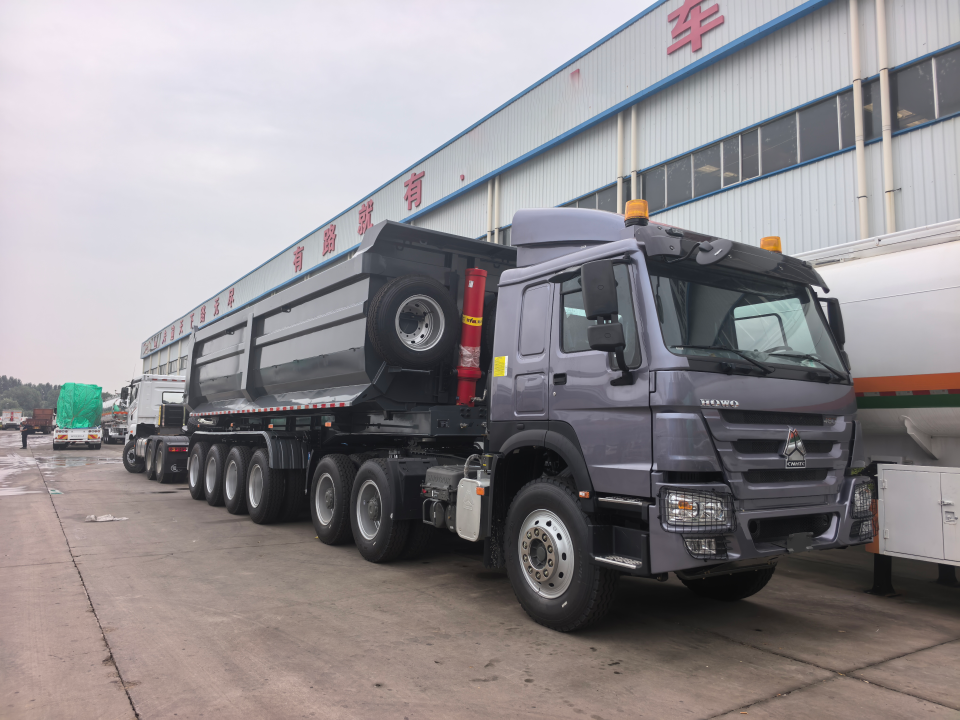 Derun မော်တော်ယာဉ် Dump Trailers ကိုအယ်လ်ဂျီးရီးယားသို့အောင်မြင်စွာတင်ပို့ခဲ့သည်