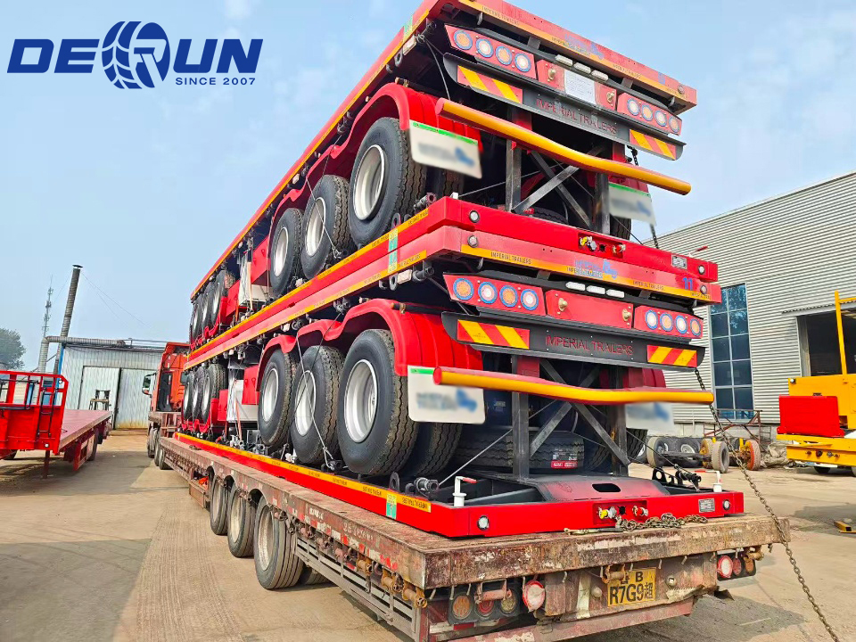 Flatbed Semi-Trailters သုံးစုံကိုဇမ်ဘီယာသို့တင်ပို့လိမ့်မည်