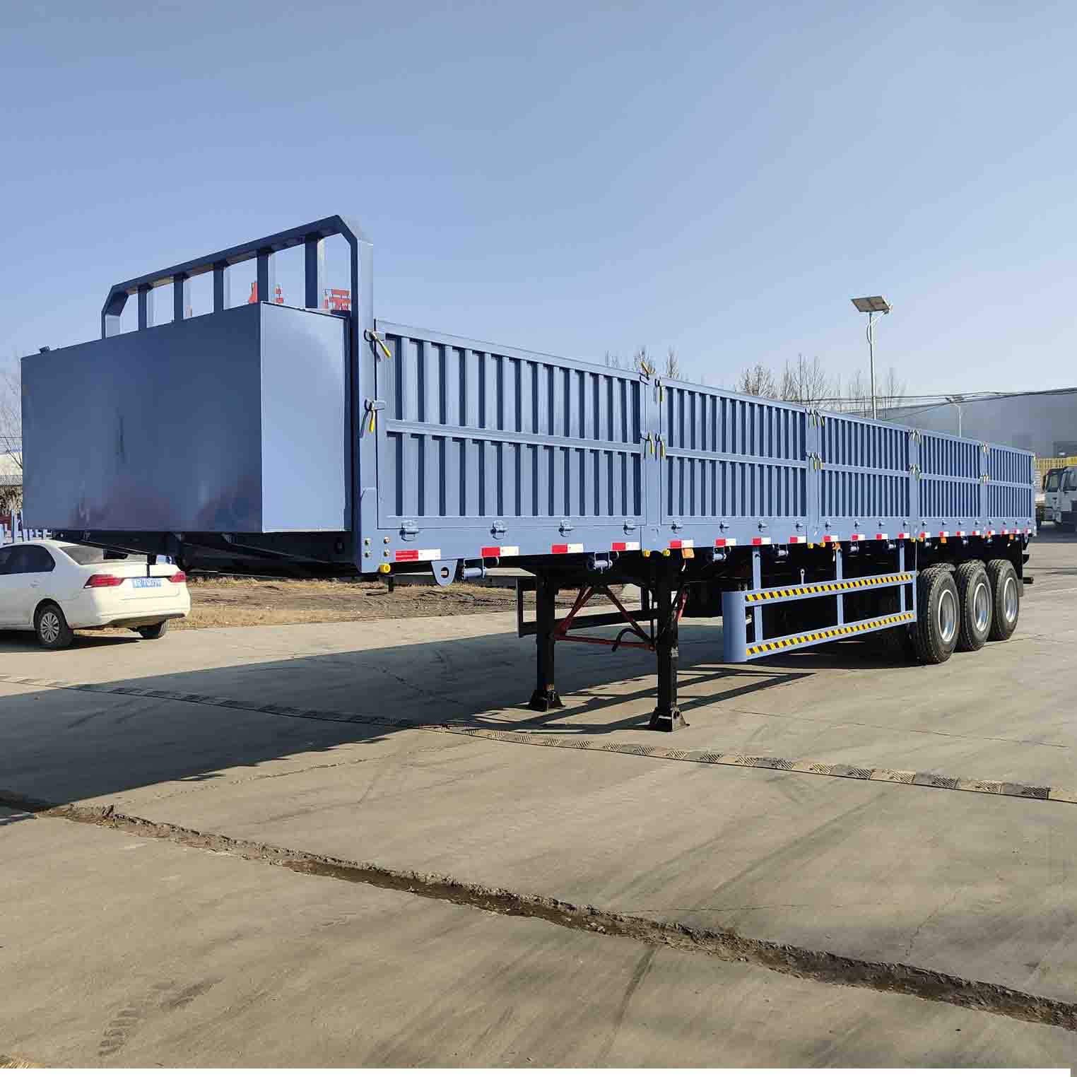 Derun 3 0 င်ရိုး Dropside Semi Trailer ကိုအယ်လ်ဂျီးရီးယားရှိရောင်းရန်