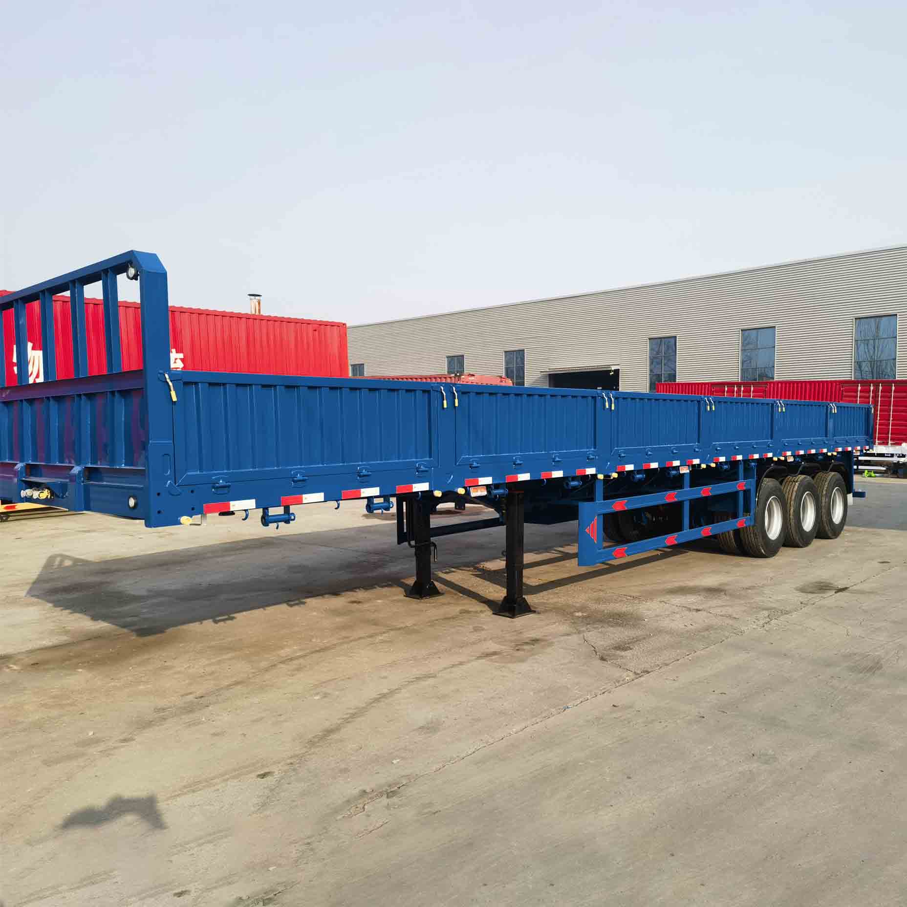 Derun သုံးခုရိုးရှင်းသောဖှိုက်လ် Semi Trailer သည်အယ်လ်ဂျီးရီးယားအတွက်ဒီဇိုင်းပြုလုပ်ထားသည်