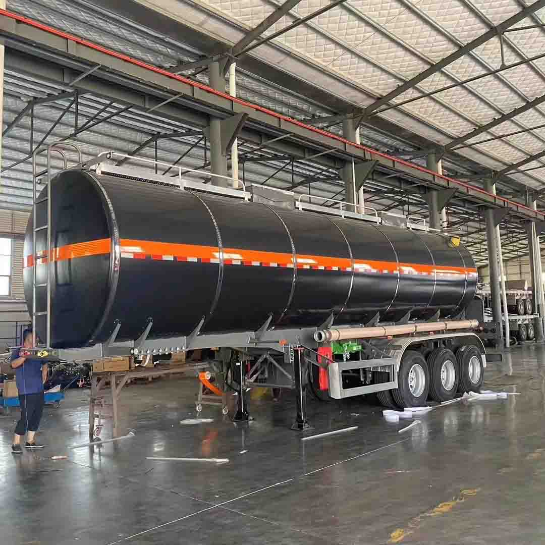 Derun Tri-Axle 36cbm ကတ်တရာ Tank Semi Trailer