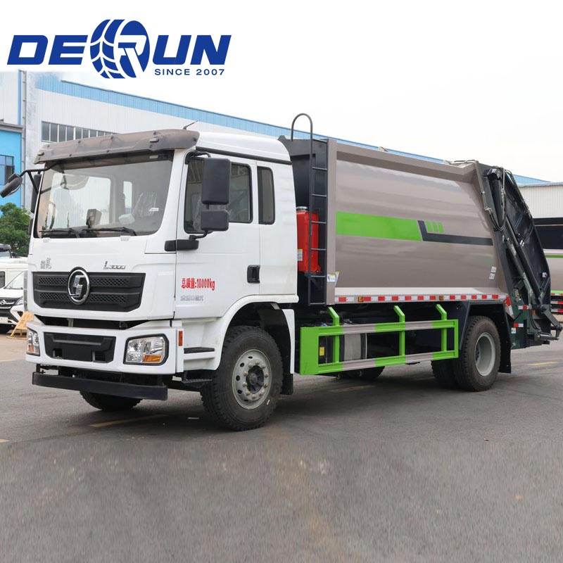 Shacman X9 4x2 L300 အမှိုက်ပုံ Compressor Light Truck