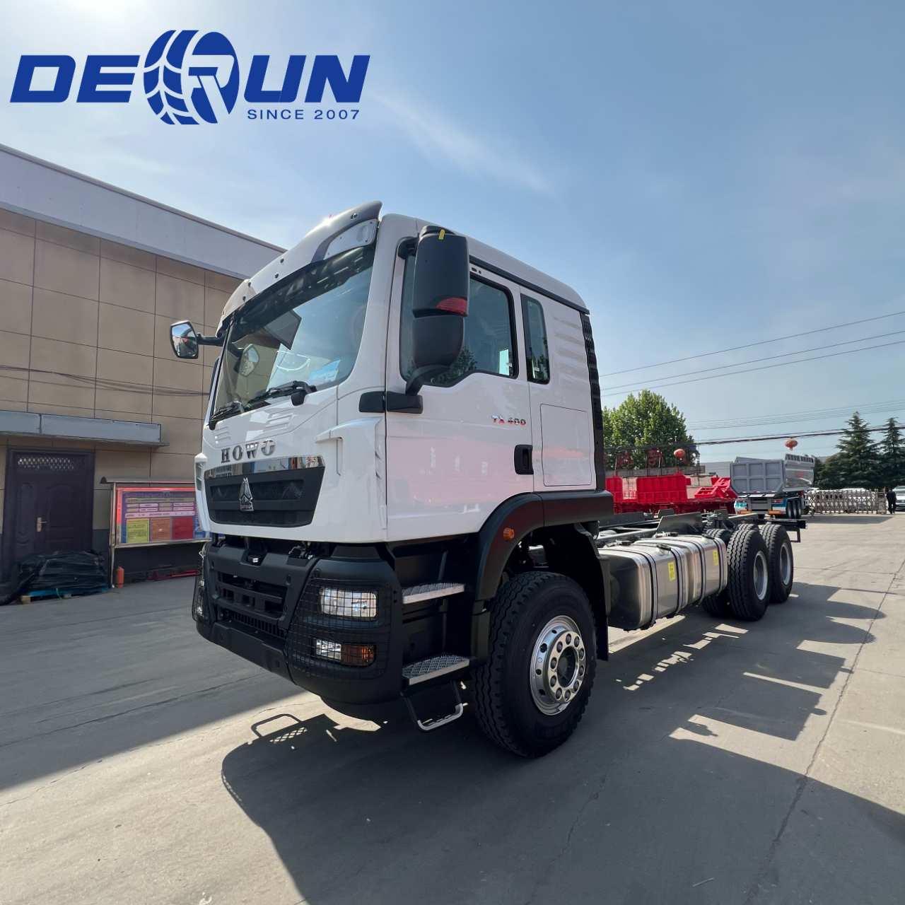 Sinotruk Howo သည်အီသီယိုးပီးယားအတွက် TX ကုန်တင် Chassis Truck